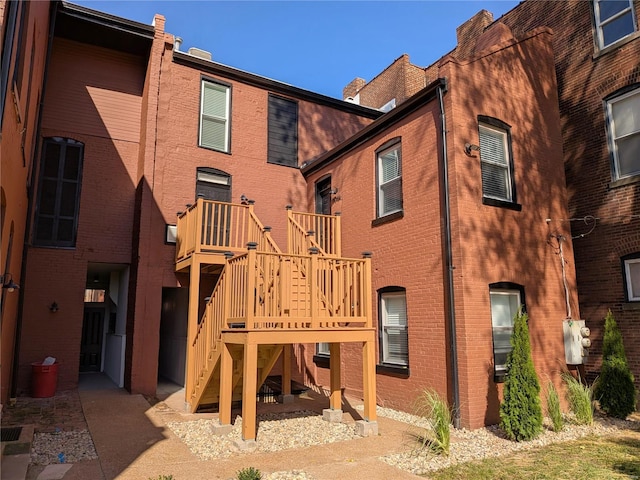 view of rear view of property