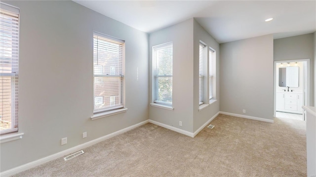 view of carpeted empty room