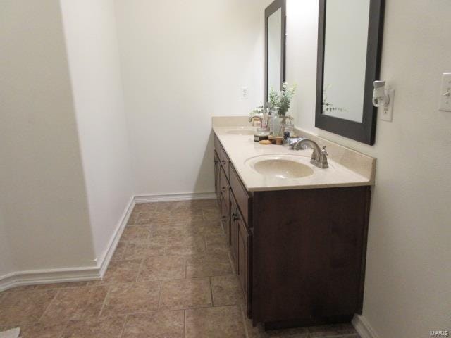 bathroom featuring vanity