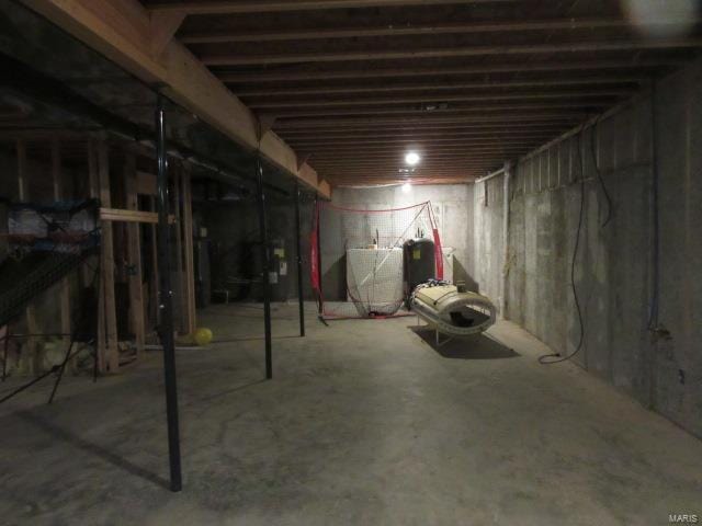 view of basement