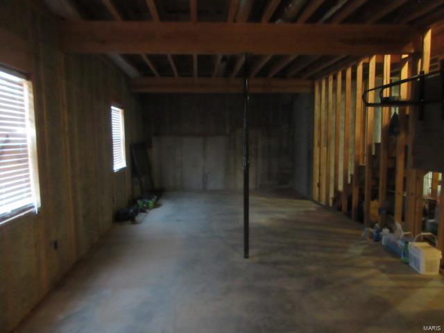 view of basement