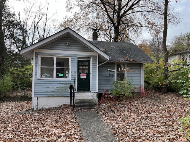 view of bungalow-style house