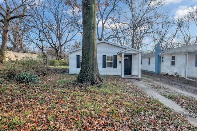 view of front of home