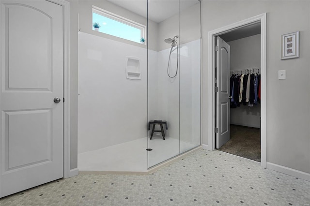 bathroom with walk in shower