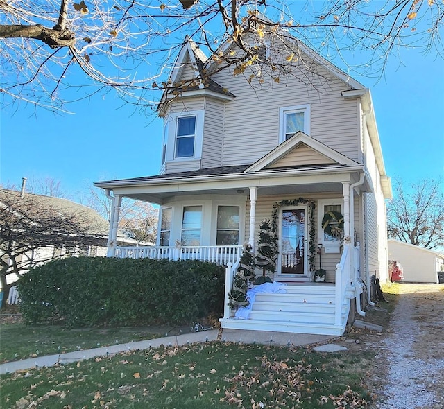 view of front of house featuring covered porch