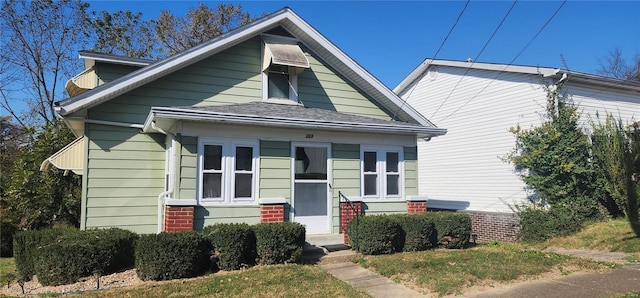 view of bungalow-style home