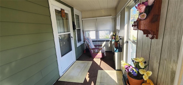 view of sunroom / solarium