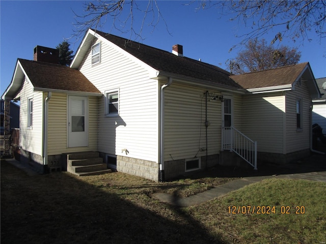 view of back of property