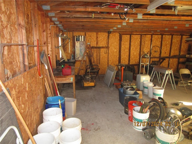 view of storage room