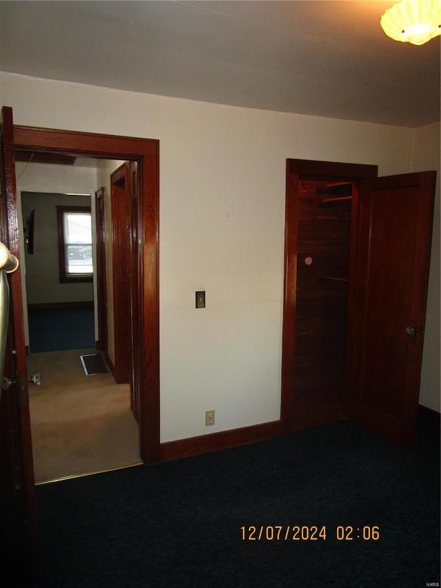 view of carpeted empty room