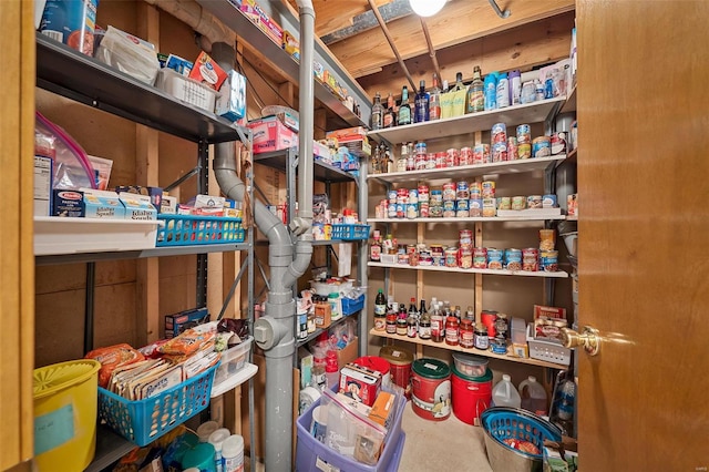 view of pantry