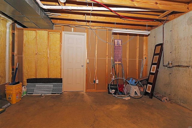 view of basement