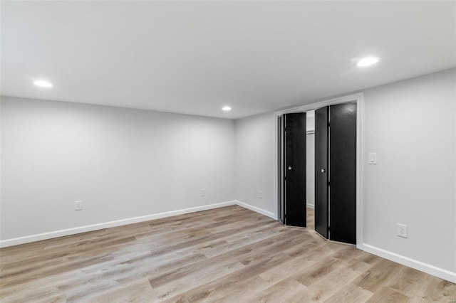 interior space featuring light hardwood / wood-style flooring