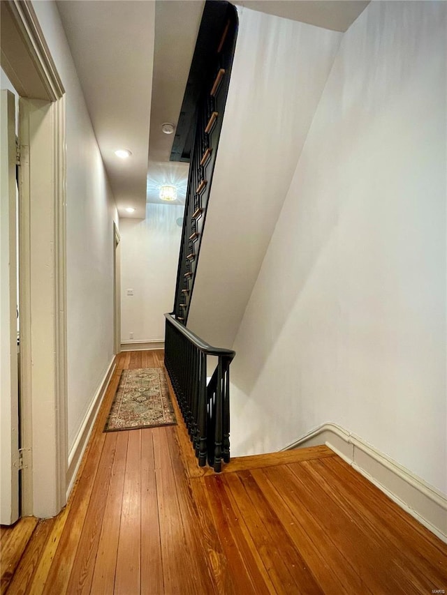 interior space with wood-type flooring