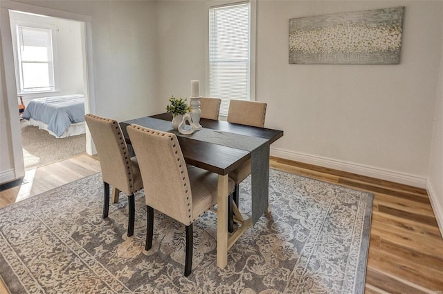 dining room featuring hardwood / wood-style floors