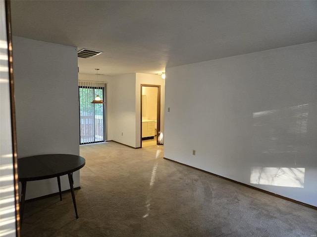 view of carpeted empty room