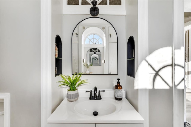 bathroom with vanity