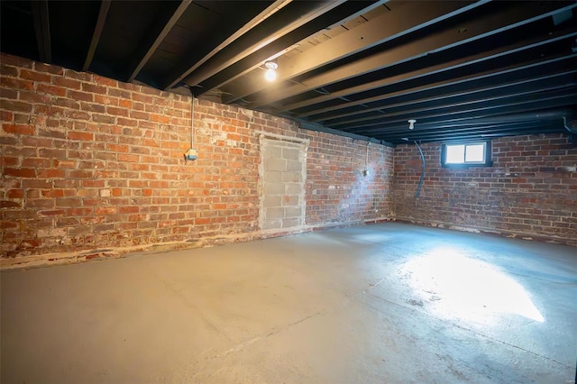 view of basement