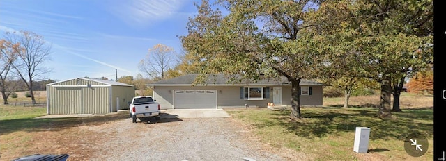 ranch-style house with a garage