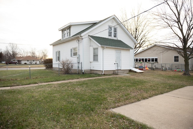 exterior space featuring a yard