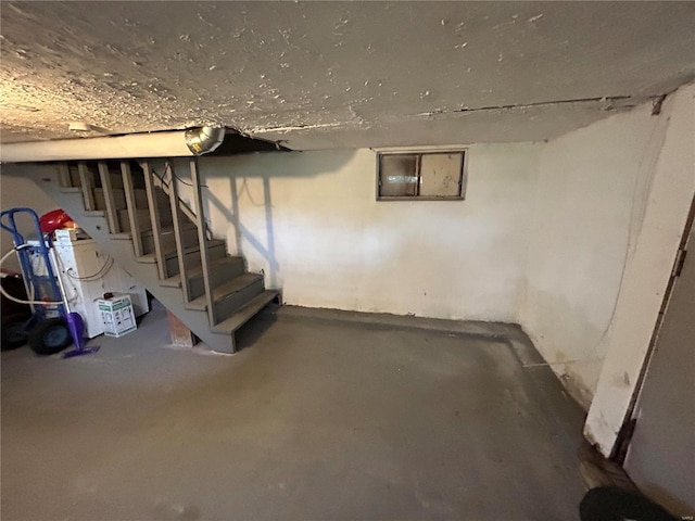 view of basement