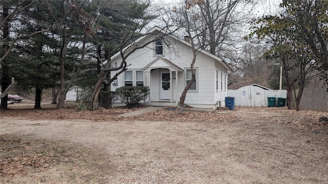 view of bungalow-style home