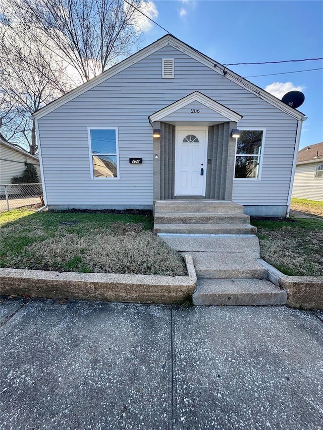 view of front of home