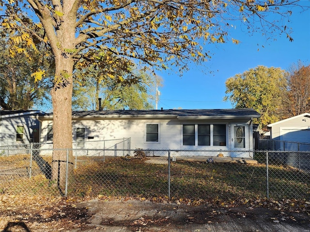 view of front of home