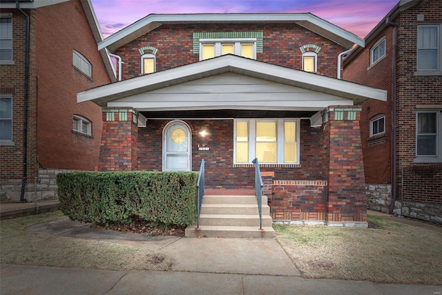 view of front of home featuring a porch