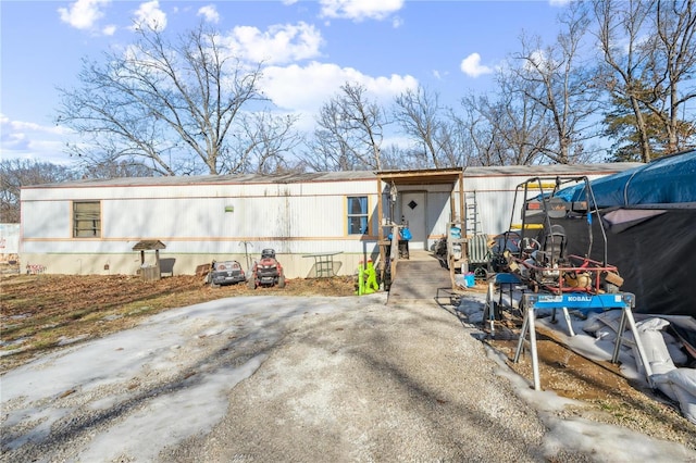 view of back of property