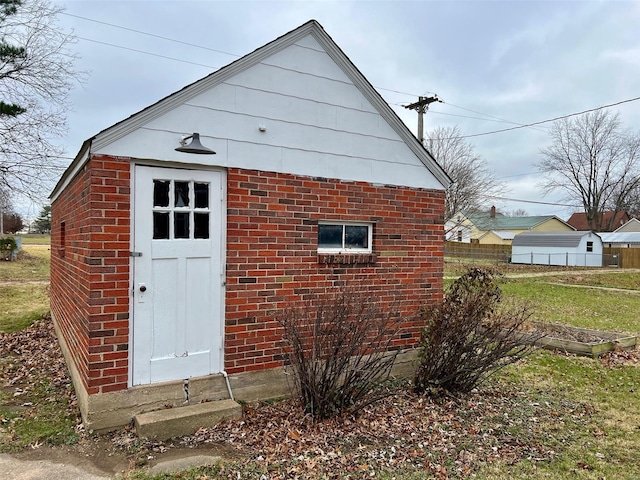 view of outbuilding