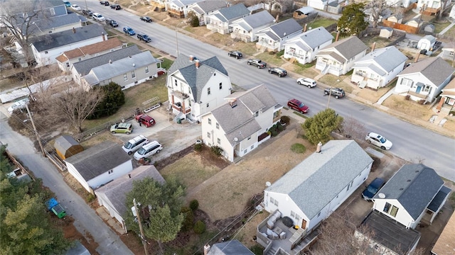 drone / aerial view with a residential view