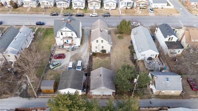 bird's eye view featuring a residential view