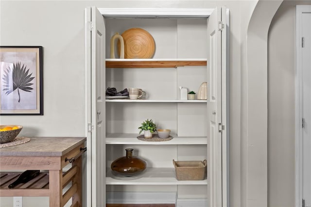 view of pantry