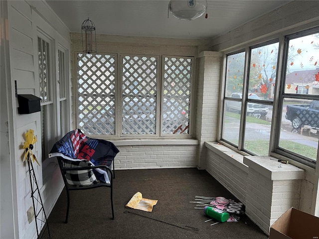 view of sunroom / solarium