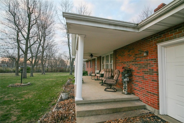 view of patio / terrace featuring a porch