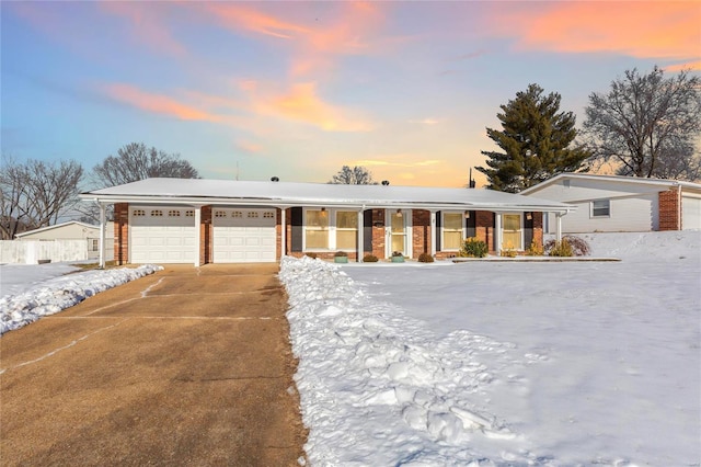 view of ranch-style house