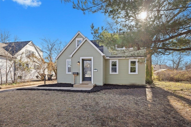 view of bungalow-style home