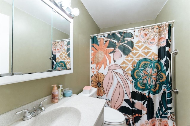 bathroom with sink and toilet