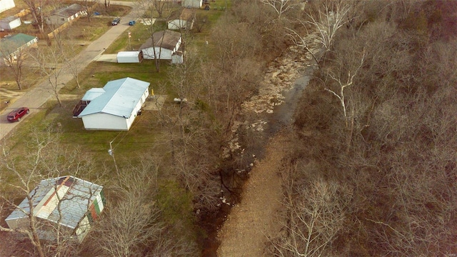 bird's eye view with a rural view