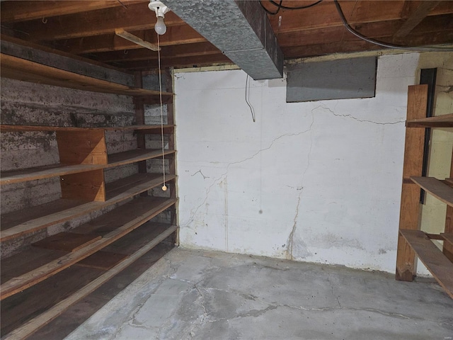 view of basement