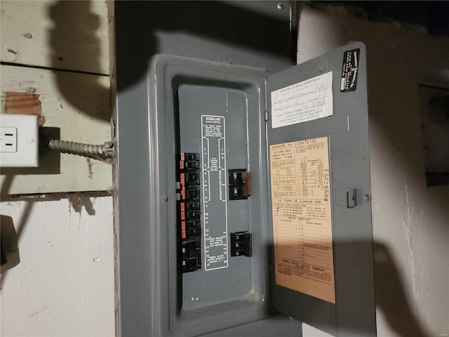 utility room featuring electric panel