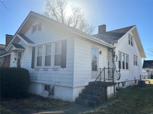 view of property exterior featuring cooling unit