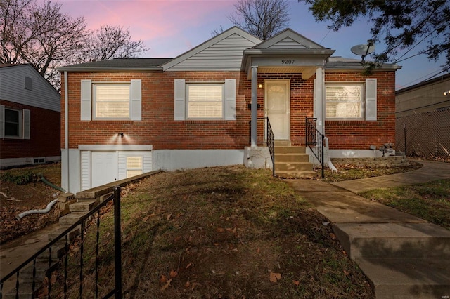 view of front of home