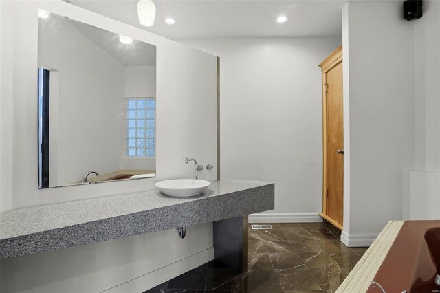 bathroom featuring sink