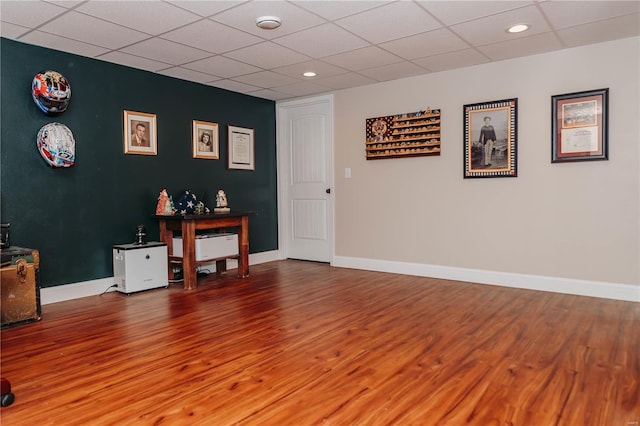 misc room featuring hardwood / wood-style flooring