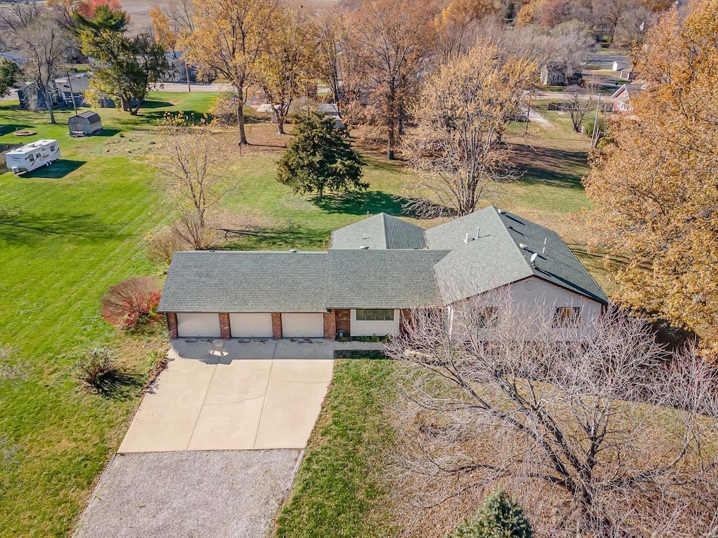 birds eye view of property