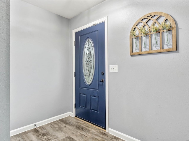 entrance foyer featuring hardwood / wood-style flooring