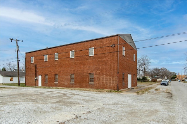 view of property with a garage