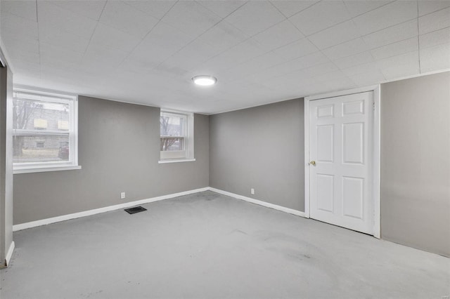 basement featuring carpet floors